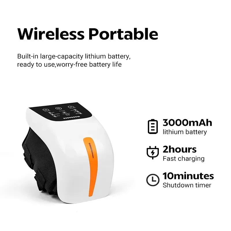

Electric Infrared Joint Knee Vibrating Arthritis Massager LCD Display Screen Stress Relief Therapy Massager