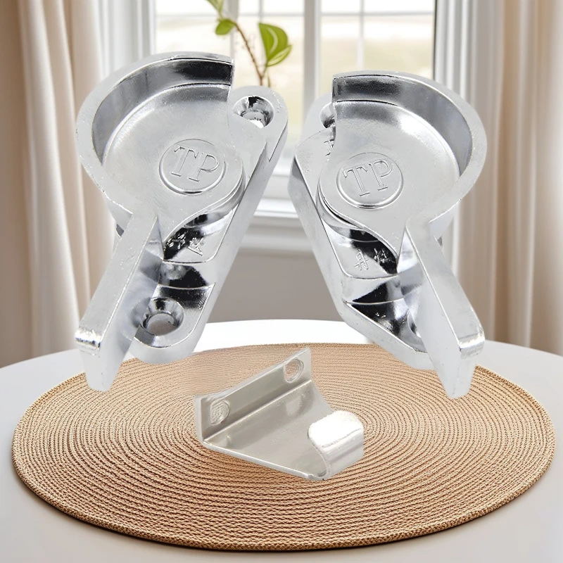 قفل نافذة عتيق من سبائك الألومنيوم قفل أمان للباب المنزلق مع خطاف هلال لنوافذ سحب البندية