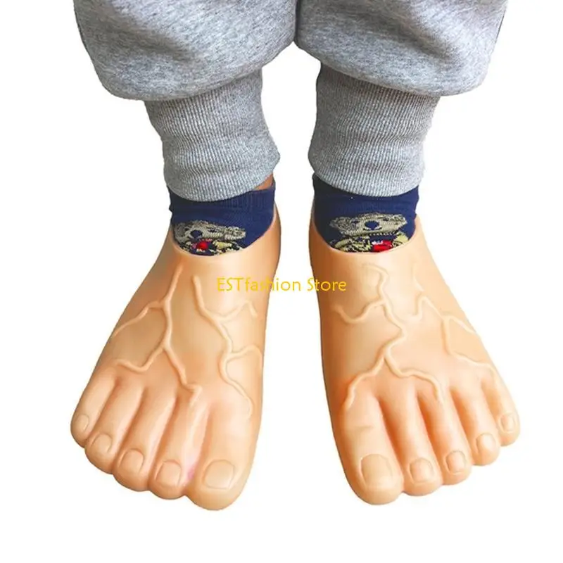 Y5GC Realistyczne buty z gigantycznymi stopami dla mężczyzn i kobiet, buty na Halloween Cosplay Prank Prop