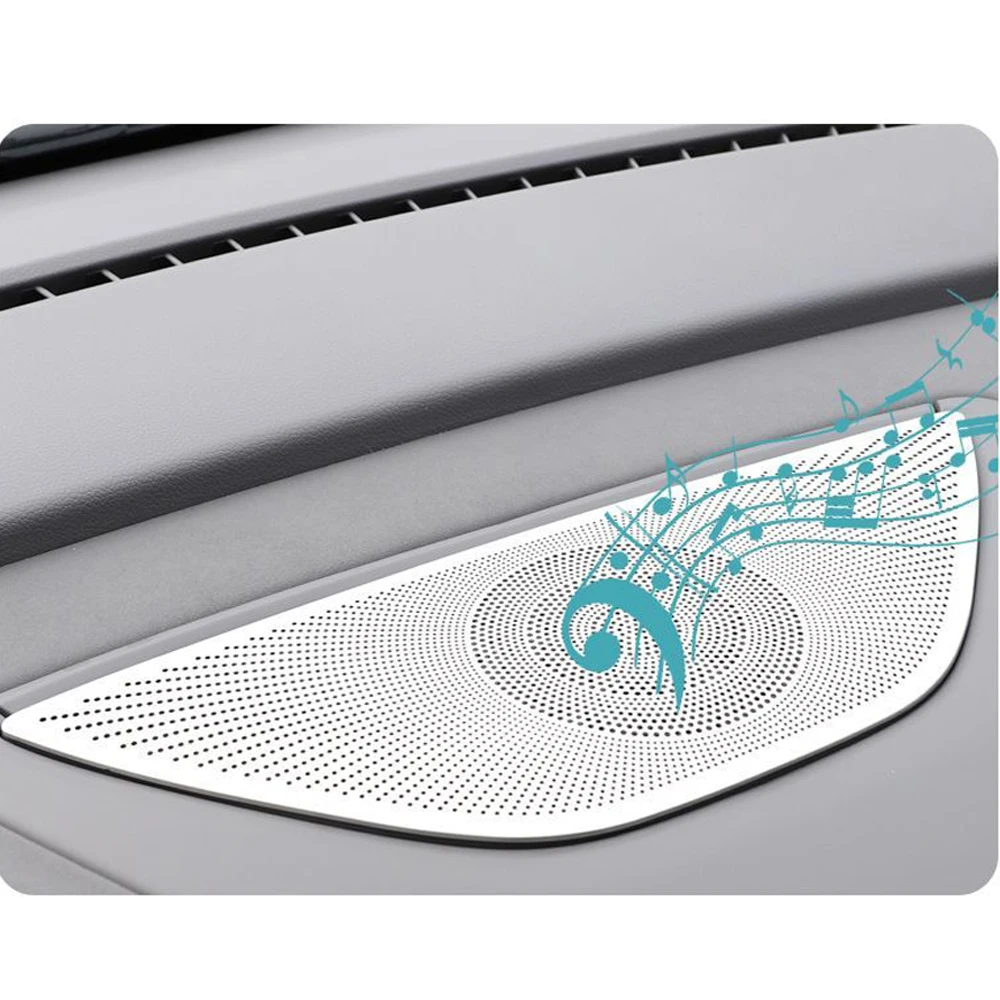 ل DongFeng voyah حالم 2025 الفولاذ المقاوم للصدأ لوحة القيادة الوسطى غطاء القرن تقليم السيارات الداخلية ملصق السيارات قرون لوحة #5