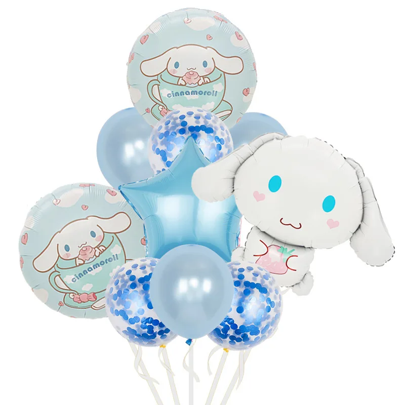 

10pcs Anime Sanrio Cinnamoroll Kuromi Balloon Cute Cartoon My Melody Girl&Child Party Decoration Room Decoration Holiday Gifts