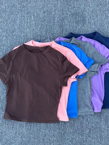 Women's Tight Fitting Sports T-shirt Quick Drying Short Sleeved Yoga T-shirt Pilates Running Exercise Fitness Short Sleeved