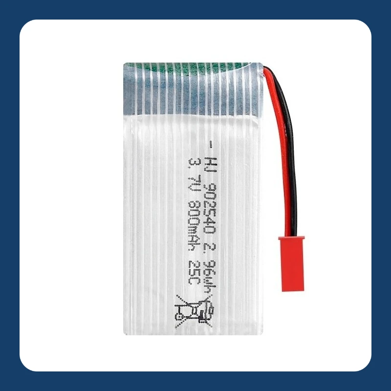 

Сменная батарея 3.7V 800mAh 25C 902540 LiPo с высокой скоростью разряда для FPV дронов X5C X5SW, аксессуары для радиоуправляемых квадрокоптеров, высокое качество