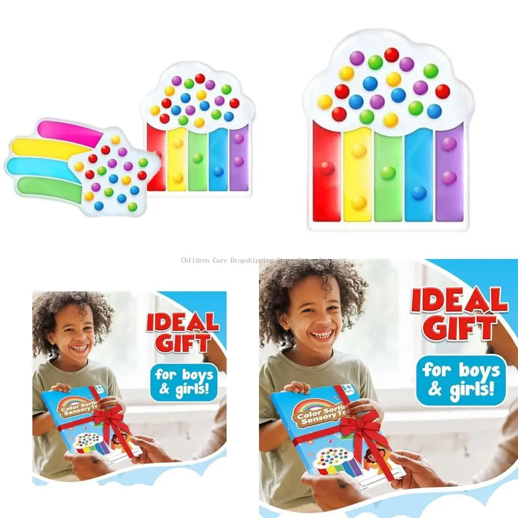 Atividade classificação cores crianças Squeeze Toy Perception Visual Color Cognitve Toy
