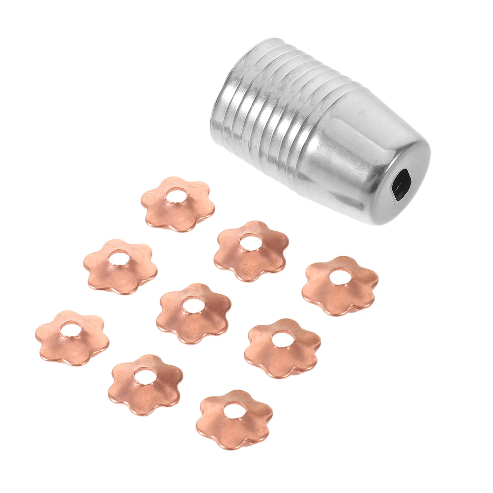 10Pcs Iron Knife Handle Ferrule 8.7x5mm for Chef Knives Wood Metal Handles Reinforcement Stabilizer Ring DIY Kitchen Knife