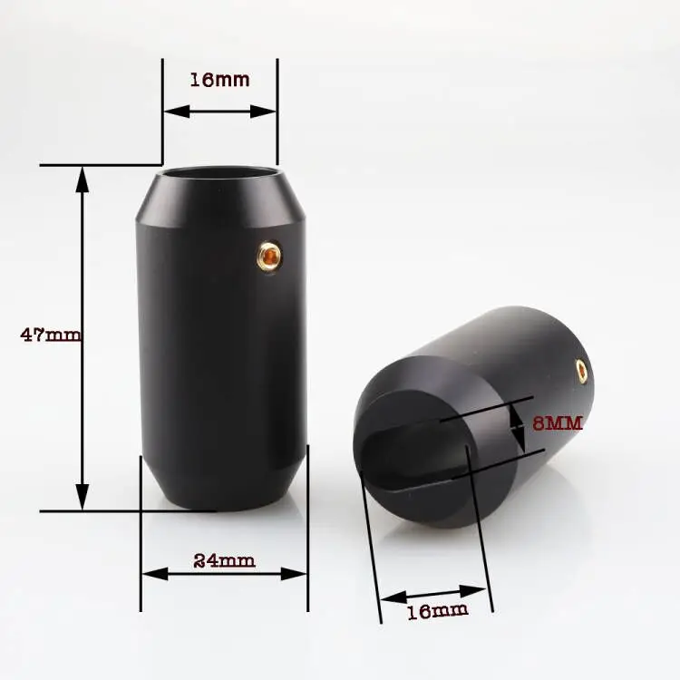 4 sztuk HIFI Audio spodnie Y Splitter kabel RCA przewód głośnikowy spodnie aluminiowe 12mm do 2*5mm boot