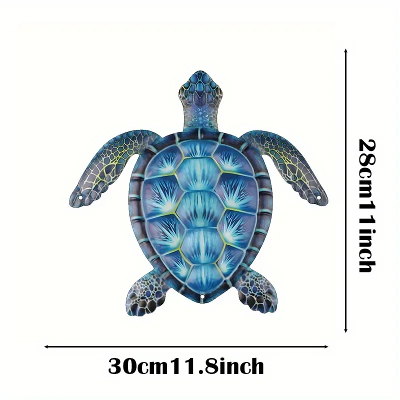 

Promotion Blue Metal Sea Turtle home Decor Sea Life Turtle Decor Metal Wall Art Decoration Turtle Lover Gift Hanging Wall Art Ho