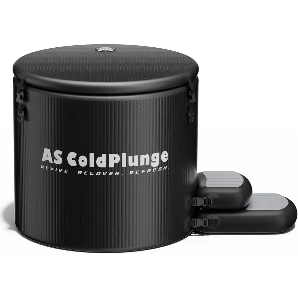 

Ice Bath Tub for Cold Plunge, 120 Gal Ice Plunge Tub with Insulated Lid, Step Stool, Portable Inflatable Ice Pod Plunge Barrel,