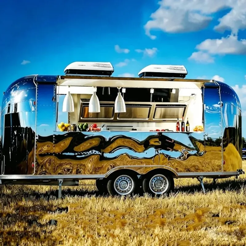Food Truck for Sale, Mobile Kitchen Food Trailer with Full Equipment, Custom Layout, Street Food & Catering Events