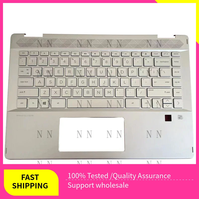 

YUZG 95 новый верхний чехол для упора для рук для HP Pavilion X360 14-DH 14M-DH L53785-001 черный, серебристый
