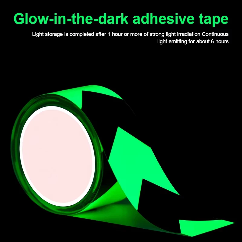 Luminous Tape Self-Adhesive Safety Warning Fluorescent Stair Positioning Stage Night Marking