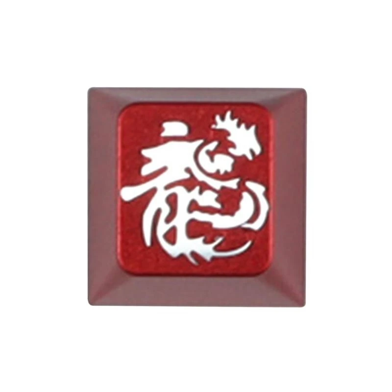 Q5WA Artisanal Loong Aluminum Caps Caps, совместимые с MX Gaming Mechanical Coolards Aesthetics Keycap