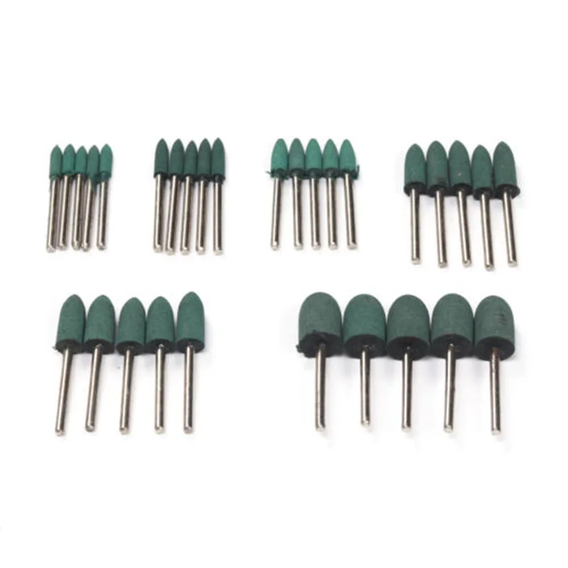 

30 шт. резиновый шлифовальный круг, абразивные полировальные заусенцы, стоматологический шлифовальный круг, 1 8, хвостовик для металла, железа