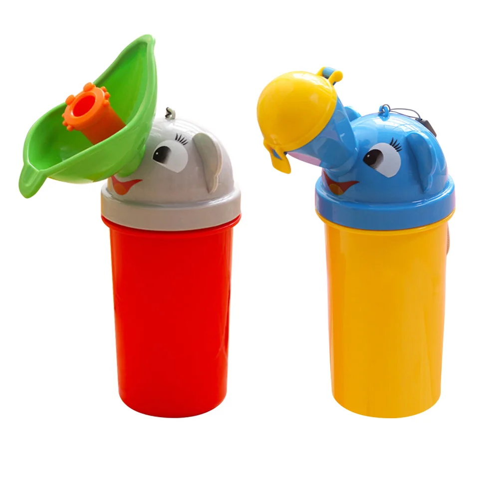 

Portable Kids Urinal Bottle Lightweight Seamless Emergency Potty Baby Boys Travel Cartoon ABS No Leakage Toddler