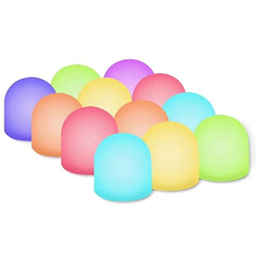 Color Changing Mini Nightlight, Multicolor LED Mood Lighting - Night Light for Bedroom, Bathroom, Living Room - Battery Powered