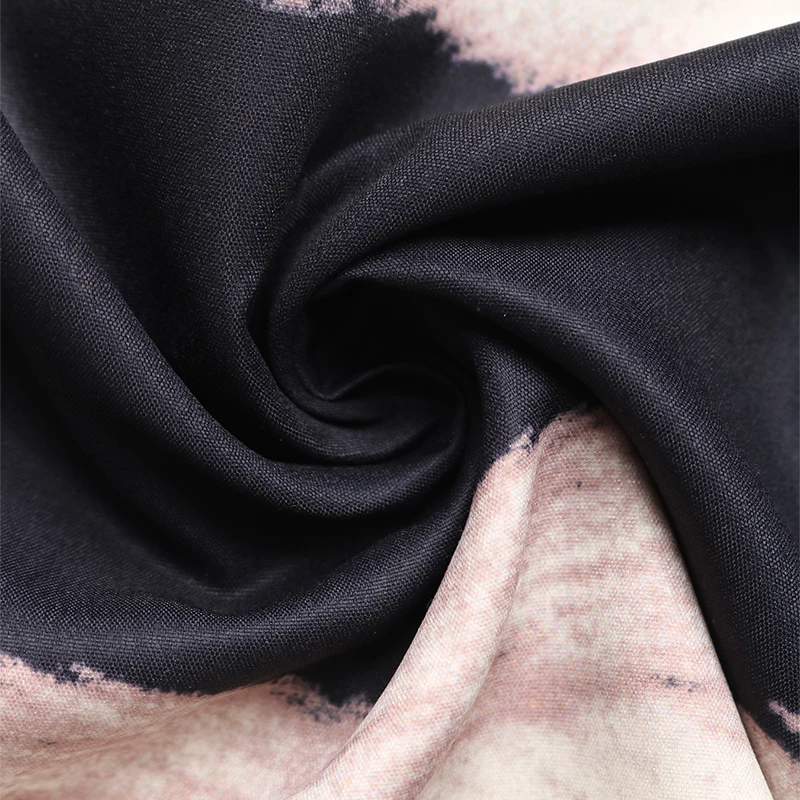 여성용 블랙 프린트 스트라이프 민소매 만다린 칼라 맥시 드레스 여름 보헤미안 민족 캐주얼 파티 패션 루즈핏