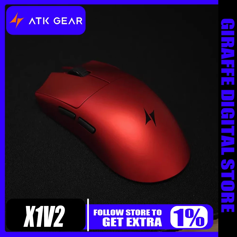 

ATK Blazing Sky X1 V2 Мышь Liekong X1 V2 Беспроводная легкая эргономичная игровая мышь для киберспорта Аксессуары для ПК по индивидуальному заказу