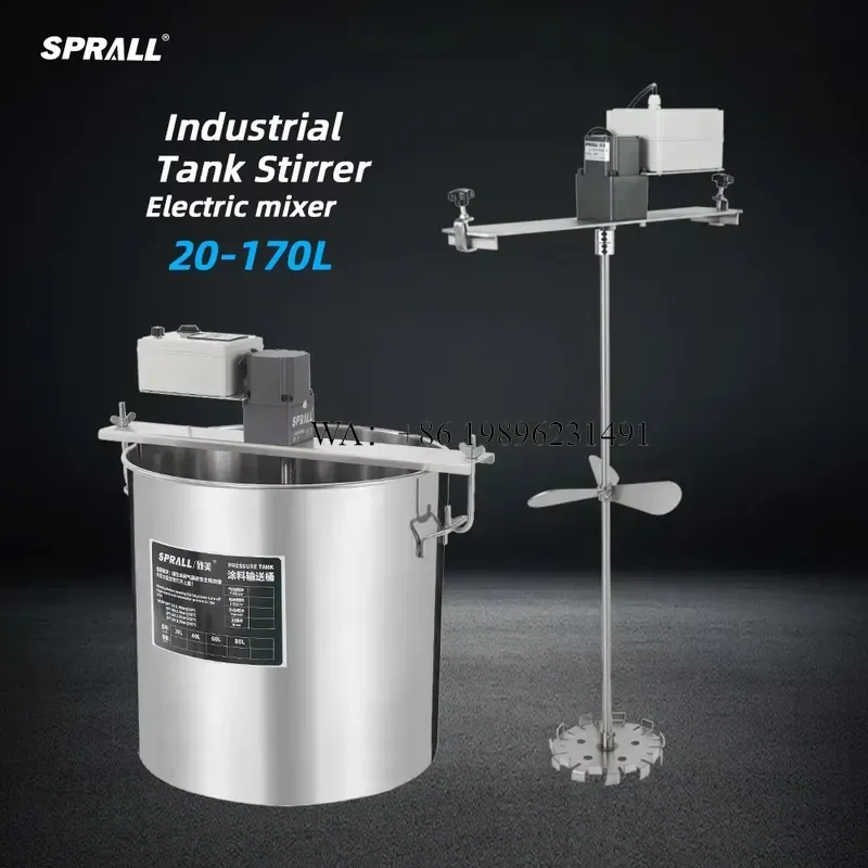 Wmwmnu for SPRALL 20L-500L Agitator Detergent Paint Ink Liquid Soap Food Customizable Mixer 220V