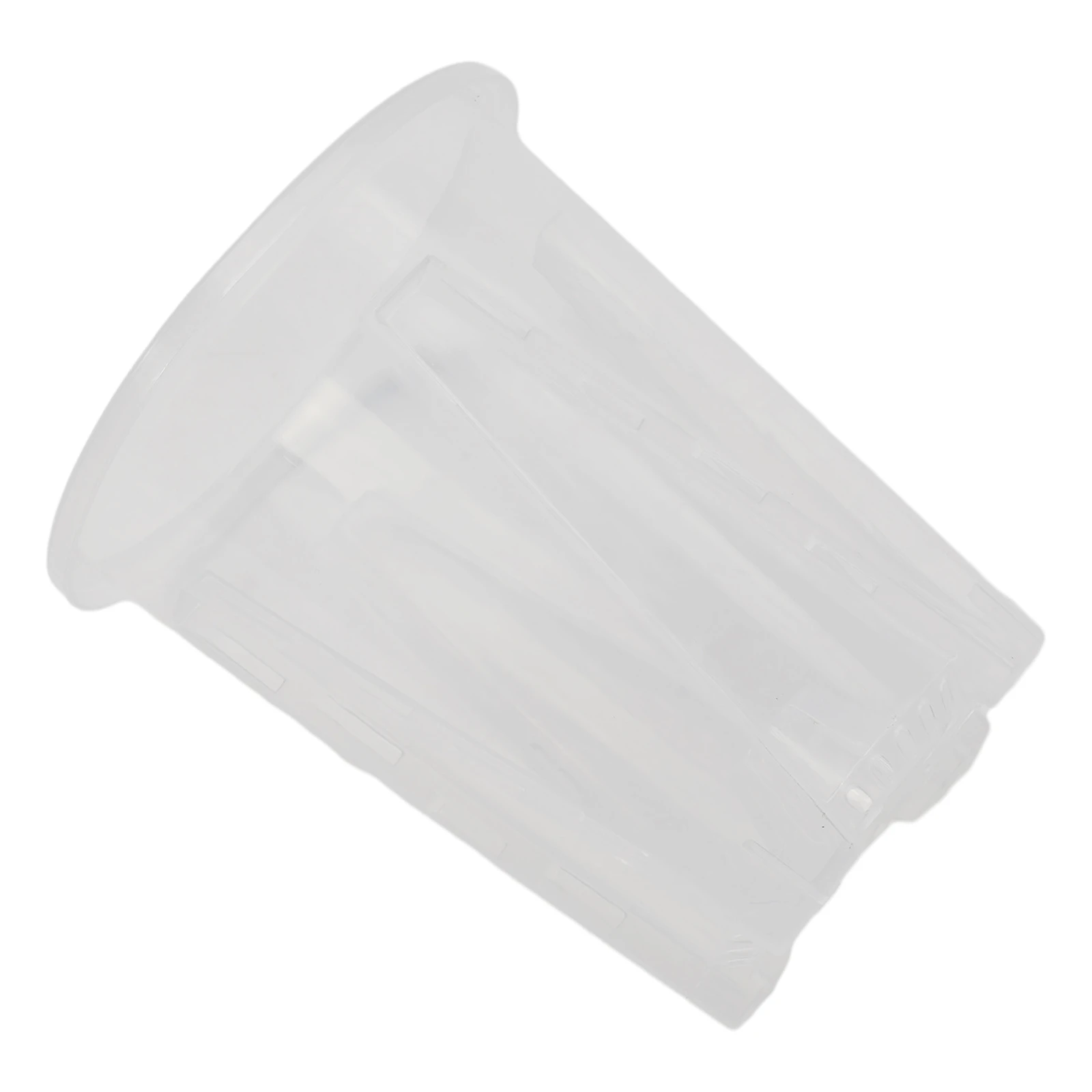Plastic Flower Pot with Transparent Body and Drainage Perforations for Orchid Maintenance and Air Plant Display Indoors Outdoors