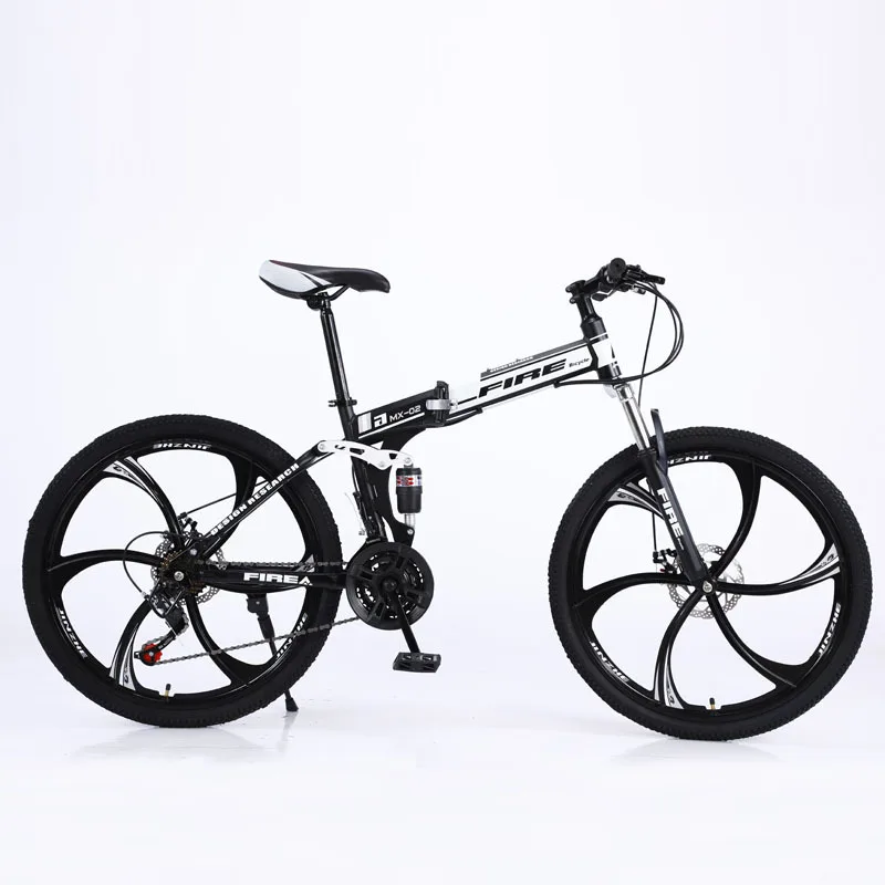 

2024 New Foldable Double Disc Brake 26 Inch 21 Speed Mountain Bike City Cruiser Bike Cycling Adult Variable Speed City Bike