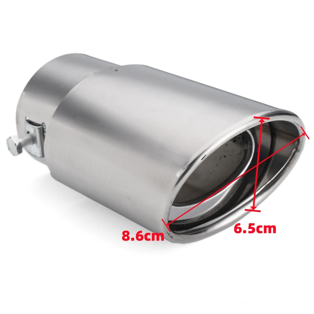 Universal  Stainless Steel 14.5cm 2.4\'\' Car Exhaust Muffler Tip Round Pipe Chrome Tail Muffler Exhaust Tip Pipe  Car Accessories