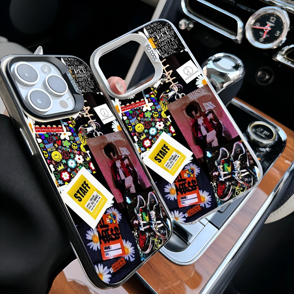 

Чехол для телефона Epc Kpop GD G-Dragons IMD, чехол для телефона для IPhone 16, 15, 14, 13, 12, 11 Pro Max Plus, цветной серебристый чехол