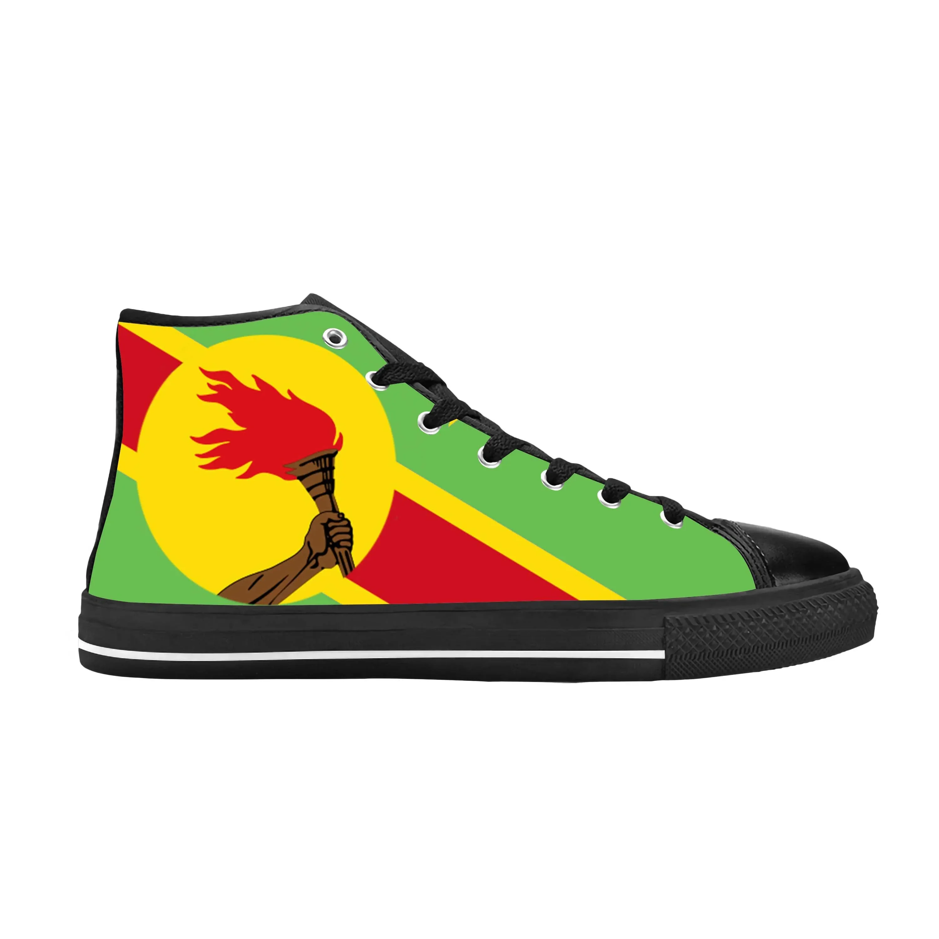 

Zaire Congo Flag Patriotic Pride Fashion Popular Casual Cloth Shoes High Top Comfortable Breathable 3D Print Men Women Sneakers