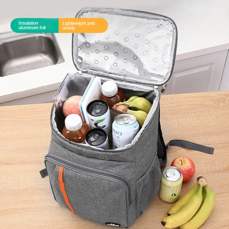 Thermo Lunch Cooler Bag Picnic Thermal Food Delivery Ice Backpack Camping Refrigerator Insulated Pack Accessories Supplies