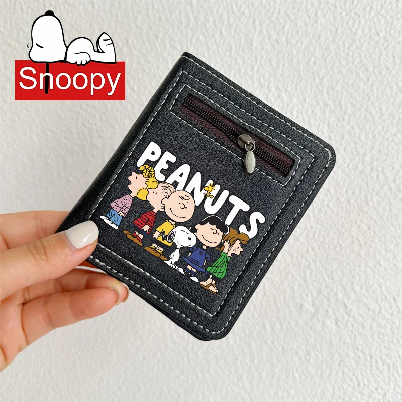 

Snoopys Men Wallet Anime Coin Purse Credit Card Holder Passport PU Waterproof Driving License Bag ID Cards Cover Woman Kids Gift
