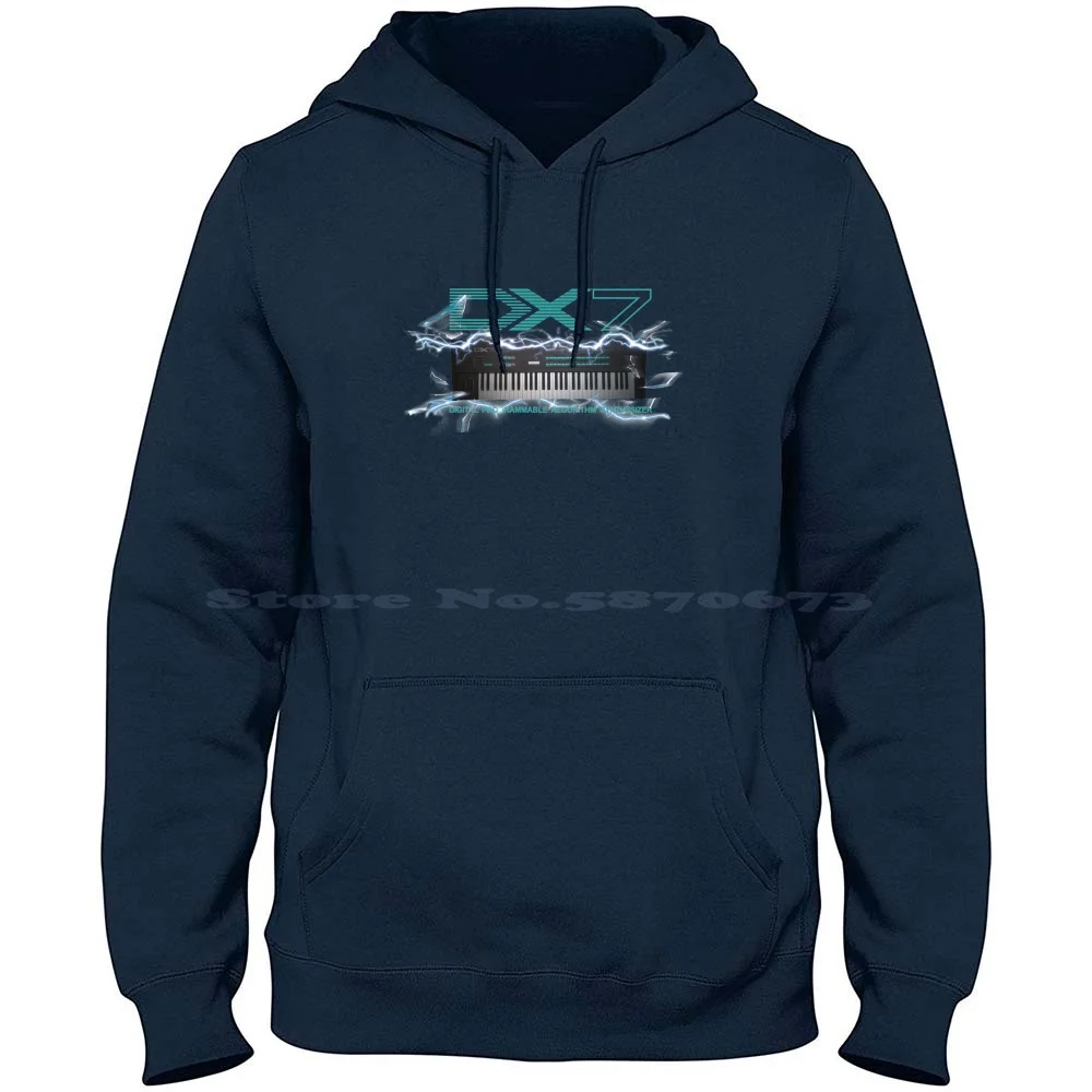 Dx7 # 1 100% Cotton Hoodie Dx7 Synthwave Analogous Analogue Synth 80s Synthesizer Classic Synthesizer Synth Design