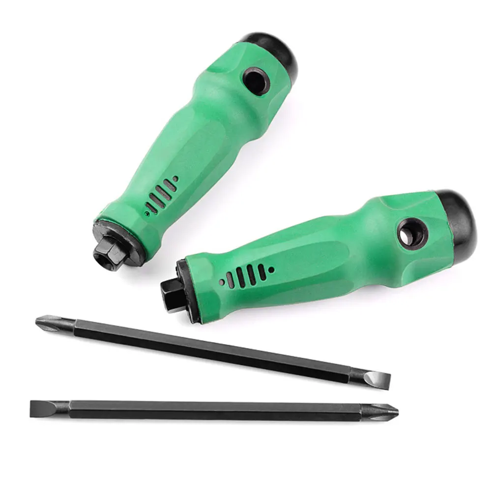 Multipurpose Dual Phillips Screwdriver and Flat Head Screwdriver Flat Head & Phillips Reversible Screwdriver Set