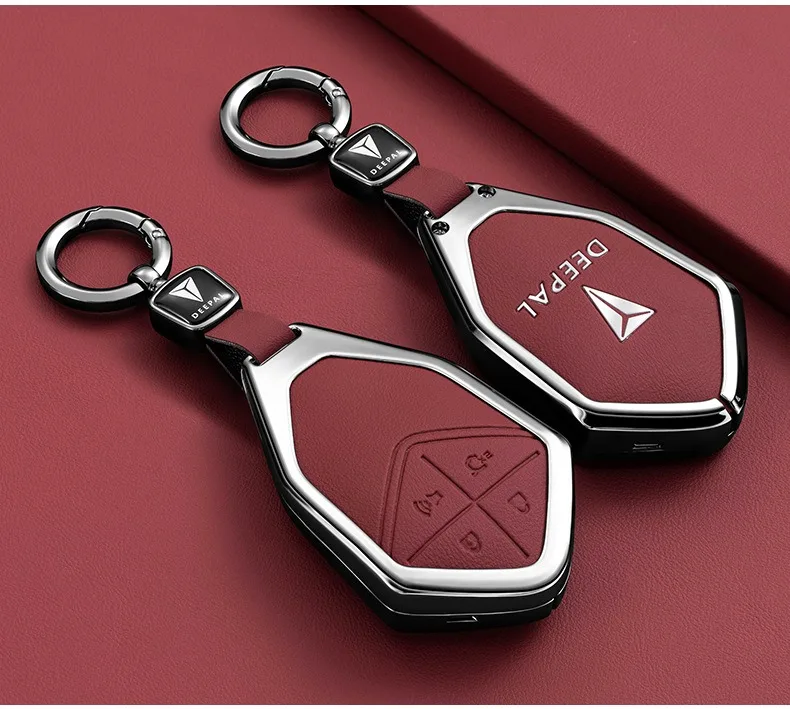 Autoschlüsseletui für Changan DEEPAL S7 S07 G318 S09 S05 L07 SL03 Shenlan Zinklegierung Fob Schlüsselanhänger Abdeckung Shell Ringhalter Zubehör – Detail 3