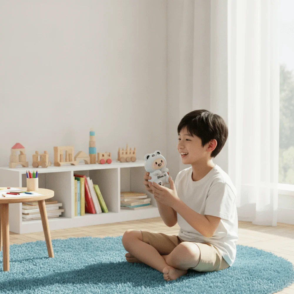 USB Rechargeable Cartoon Frog Electric Fan Air-Blowing Attachmen Cute Cartoon Design Food Cooling Fan Portable Durable