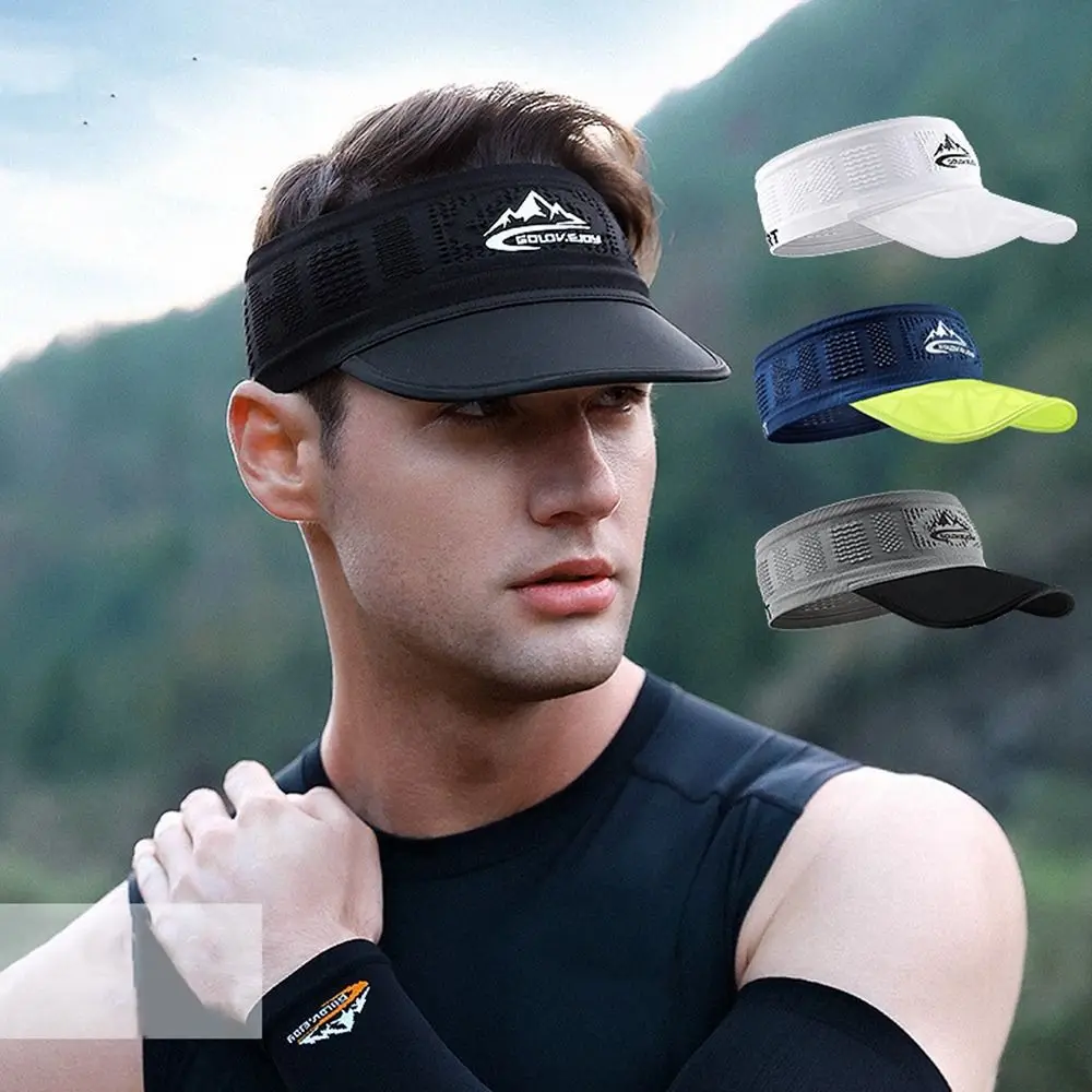 

Visor Sunscreen Hairband Summer Baseball Caps Empty Top Sweat-absorbing Women Cap Elastic Hair Band Sports Hats Men Hats