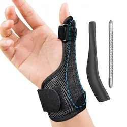 HKJD Thumb Spica Splint Reversible Thumb Brace for Pain Relief, Arthritis, De Quervain's tenosynovitis, Sprains, Strains, Carpal