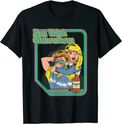 NEW Fun With Chloroform Funny Dark Jokes Adult Humor Gift T-Shirt - MADE IN USA