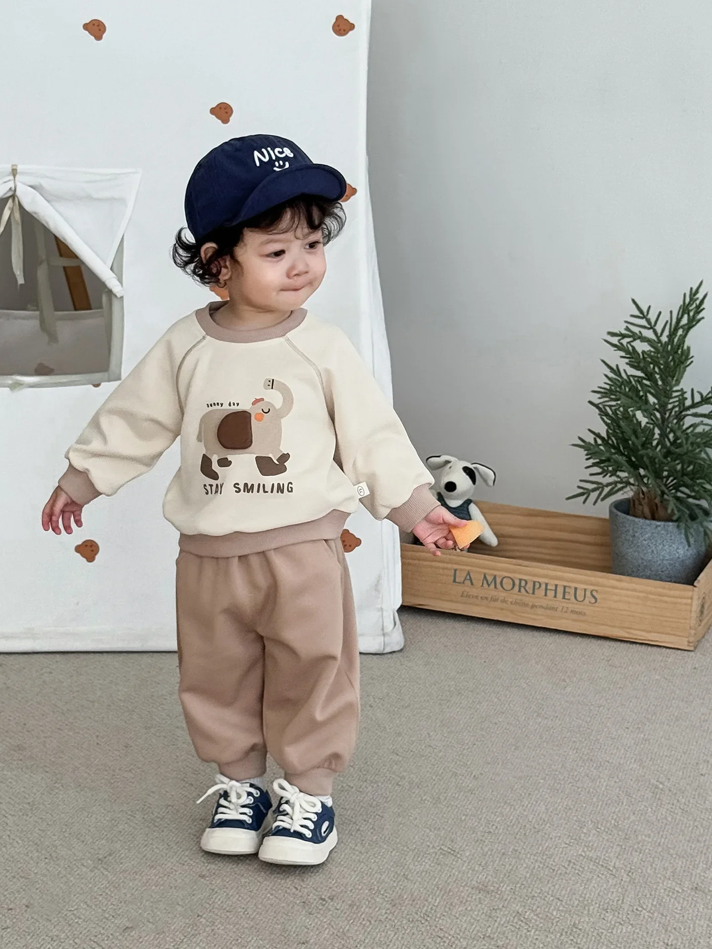 Autumn New Kids Clothing Set Animal Style Hoodie And Sports Pants 2Pcs Girls Hoodie Suit Korean Style Tracksuit for Boys