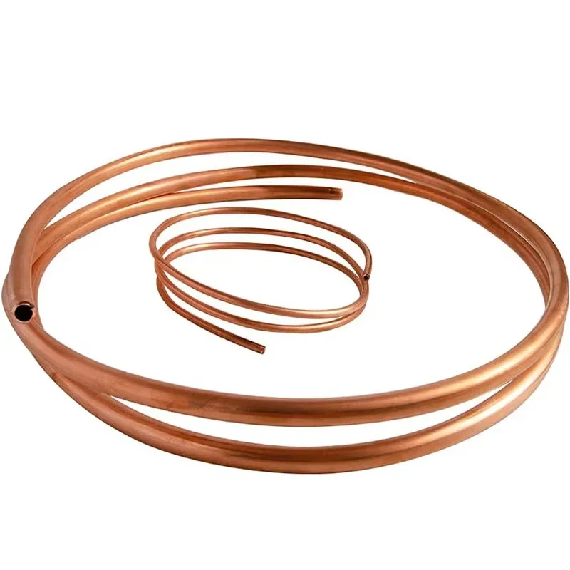 

1M T2 Copper Tube Coil OD 2-16mm Wall Thickness 0.5-1.5mm 99.9% Pure Copper Wire Tube Air Conditioning Heat Dissipation DIY