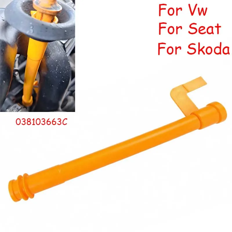 1 Stück Motoröl-Ölstandsanzeiger-Leitrohr 038103663C – passend für VW Golf/Jetta/Passat/Sharan/Touran 1.9 Seat, Skoda Autozubehör