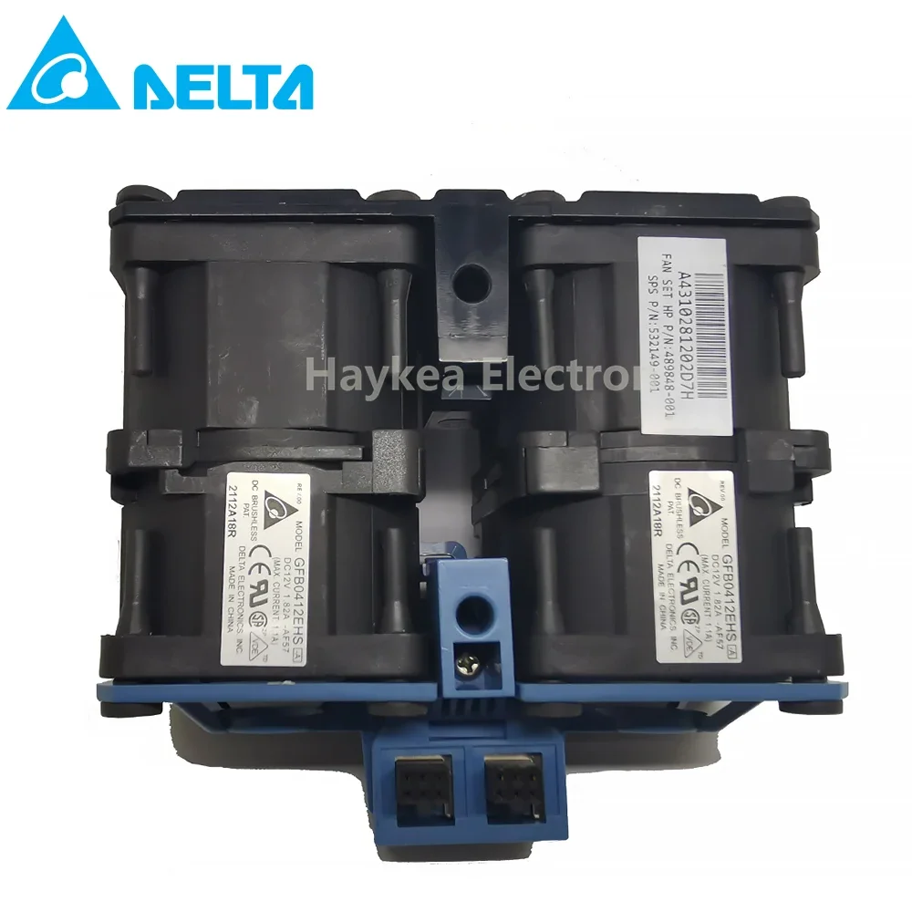 for delta GFB0412EHS Server Fan FOR HP DL360 G6 360 G7 DC 12V 1.82A P/N:489848-001 SPS P/N:532149-001