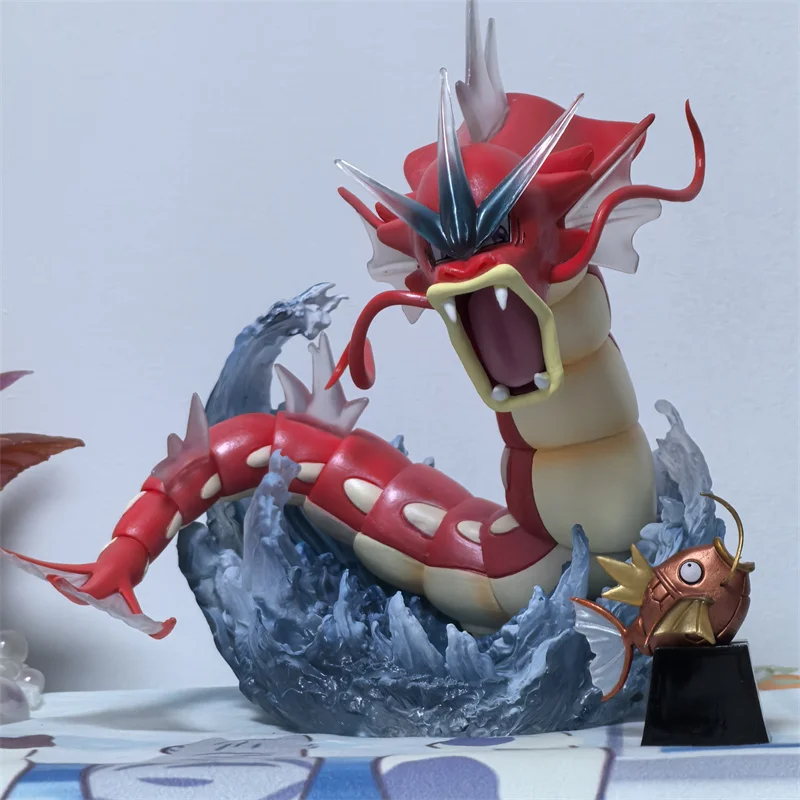 In Stock 16cm Anime Pallet Town Figures Gyarados Magikarp Action Figures Pvc Digimon Model Collect Ornament Toys Birthday Gift