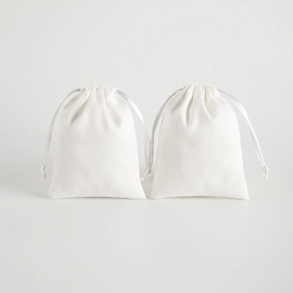 Purple Velvet Jewelry Bags 10-Pack, Drawstring Gift Pouch