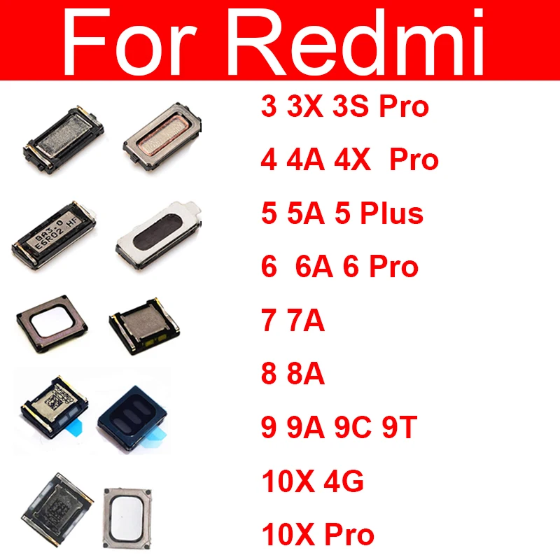 Głośnik Słuchawka douszna Głośnik do Xiaomi Redmi 10X 9T 9C 9A 9 8 8A 7 7A 6 6A 5 5A 4X 4A 3X 3S Pro 5 Plus Słuchawka douszna Odbiornik