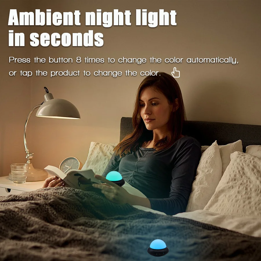 1/2PcsMulti color adjustable disco Lamp ambient light USB interface indoor party festival dancing night light, suitable for Disc