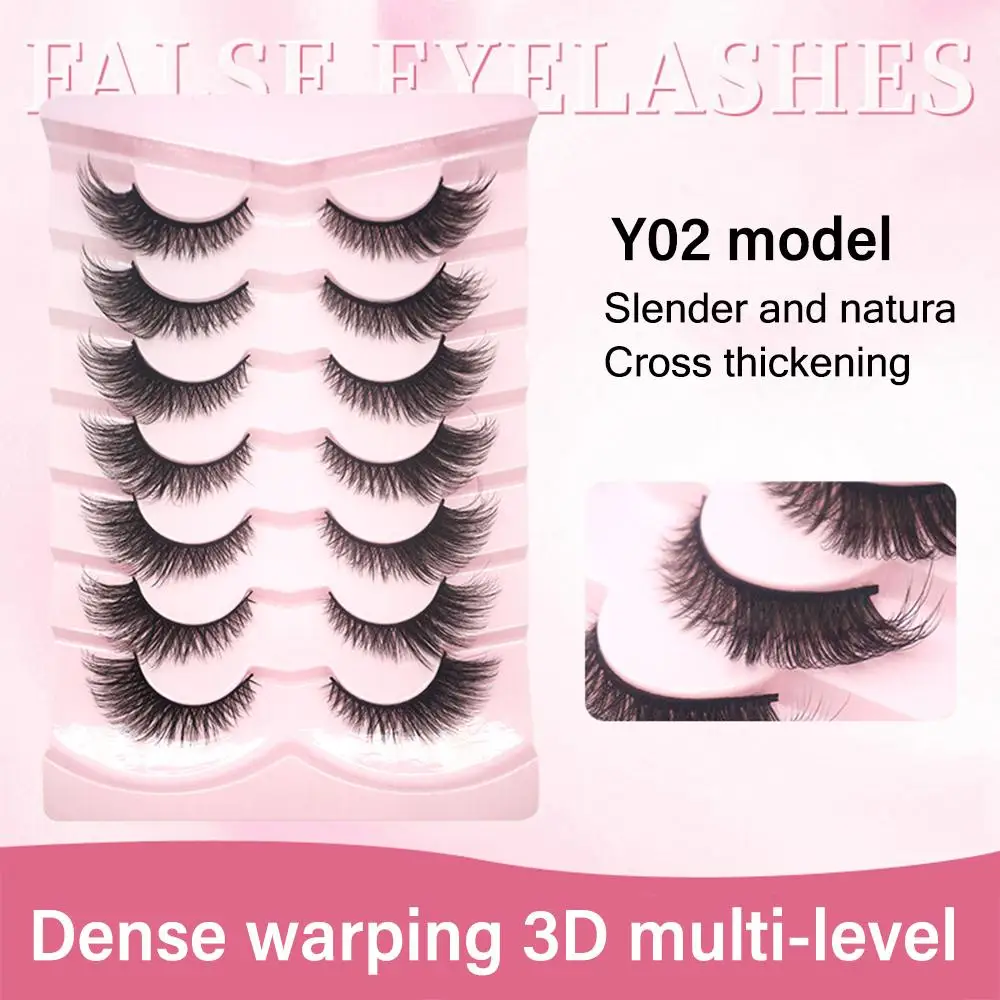 Piekerige natuurlijke look nepwimpers Fox Eye Lashes Fairy valse wimpers Cat Eye Lashes Look Like Extensions