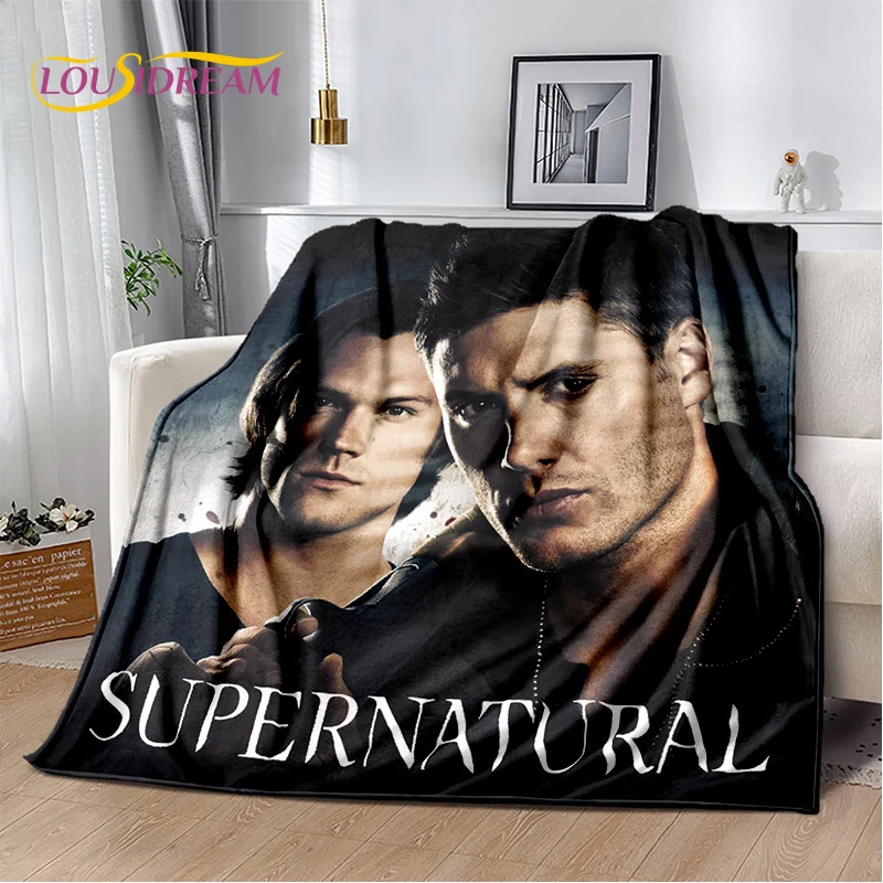 3D SPN Supernatural Sign Dean Sam Blanket,Soft Throw Blanket for Home Bedroom Bed Sofa Picnic Travel Office Cover Child Gift