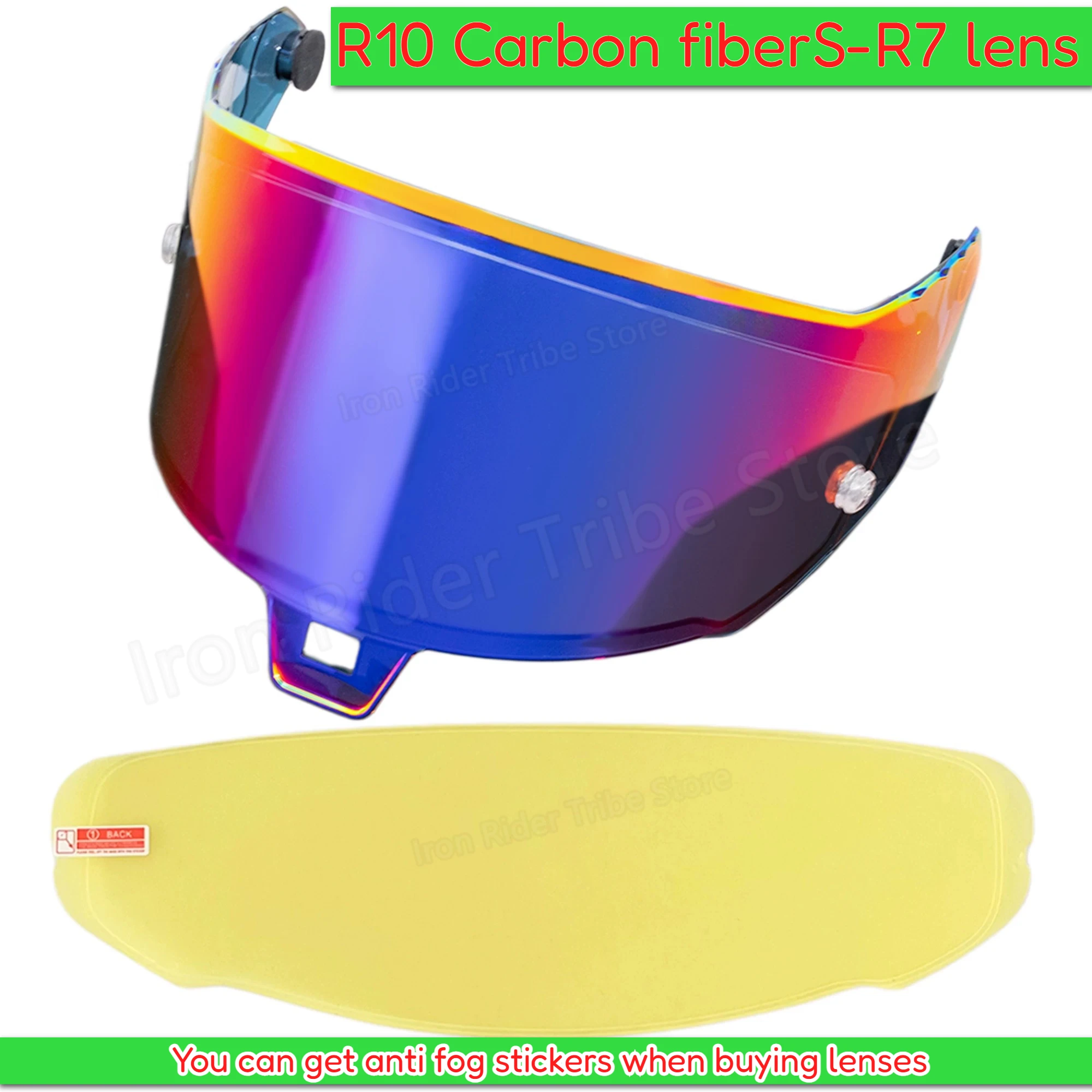 Suitable for helmets with SR10 lenses and R10 carbon fiber with S-R7 color-changing mirror surfaces casco de moto visor
