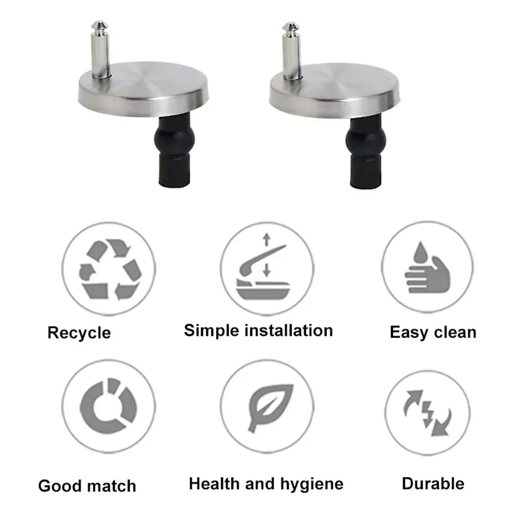 Tool Toilet Seat Hinge Fittings Seat Spare Parts Toilet Top Wc Accessories Fittings Fix Hinge Kit Professional Quick Durable
