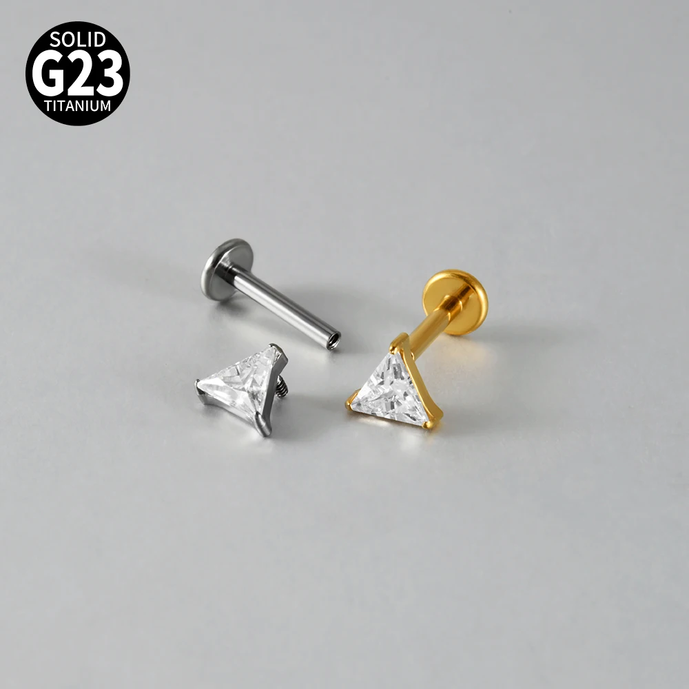7-teiliges Set mit gemischten Stilen aus G23 Titan, innenliegendem Gewinde, Labret-Stud, Marquise, weißem CZ, für Knorpel-, Tragus-, Helix- und Ohrläppchen-Piercing, Körperschmuck. – Detail 8
