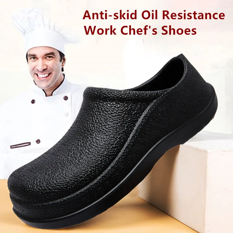 2025 New Men EVA Chef Shoes Non-slip Oil-proof Men's Chef Work Shoes Outdoor Waterproof Men's Shoes Fashion Casual Garden Shoes